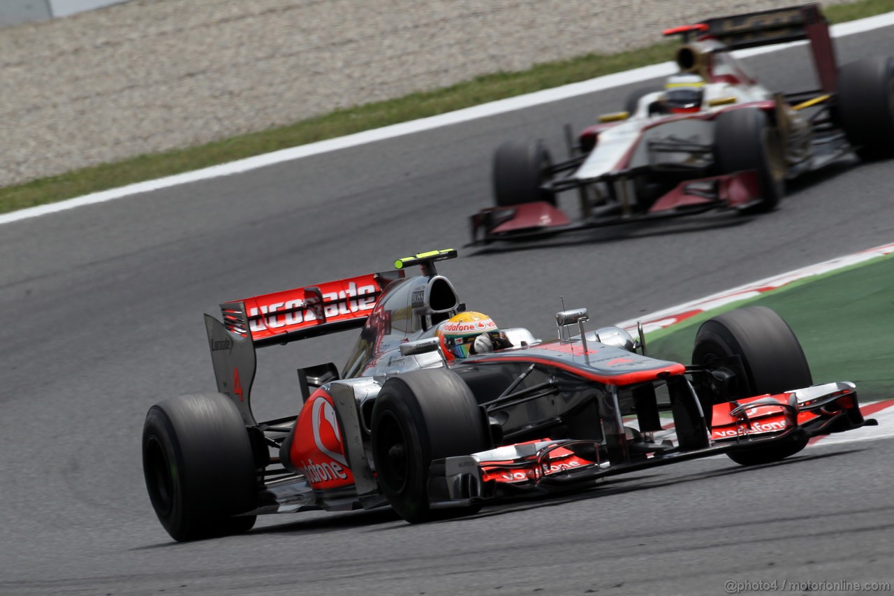 GP SPAGNA, 13.05.2012- Gara, Lewis Hamilton (GBR) McLaren Mercedes MP4-27 