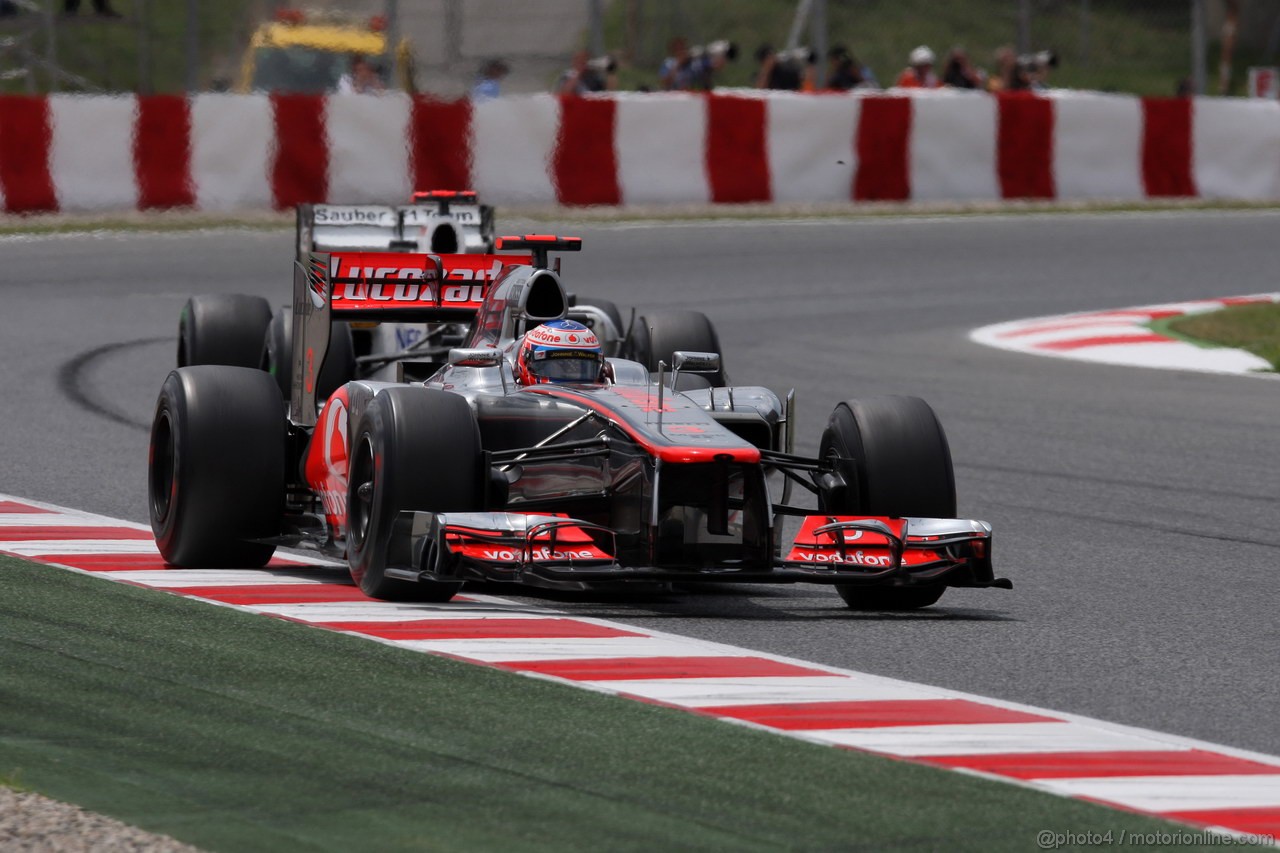 GP SPAGNA, 13.05.2012- Gara, Jenson Button (GBR) McLaren Mercedes MP4-27 