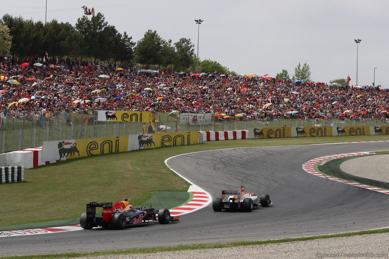 GP SPAGNA, 13.05.2012- Gara, Mark Webber (AUS) Red Bull Racing RB8 