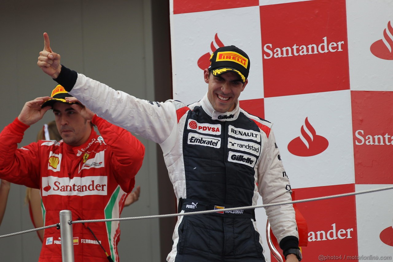 GP SPAGNA, 13.05.2012- Gara, Pastor Maldonado (VEN) Williams F1 Team FW34 vincitore