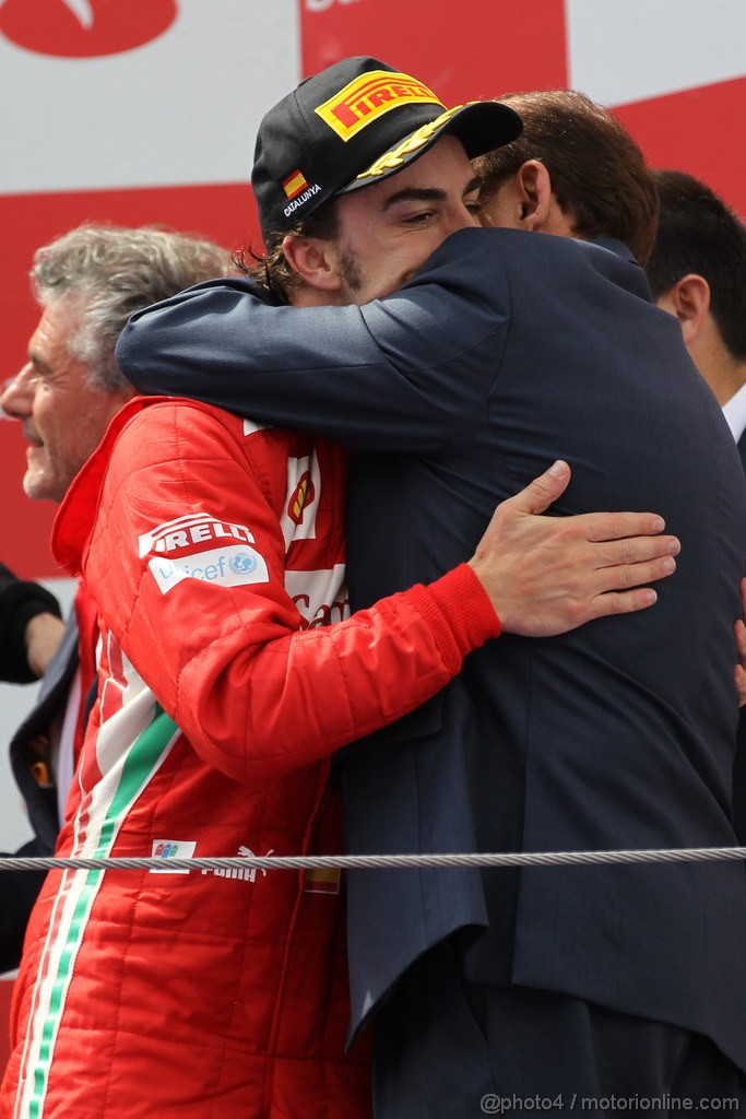 GP SPAGNA, 13.05.2012- Gara, secondo Fernando Alonso (ESP) Ferrari F2012