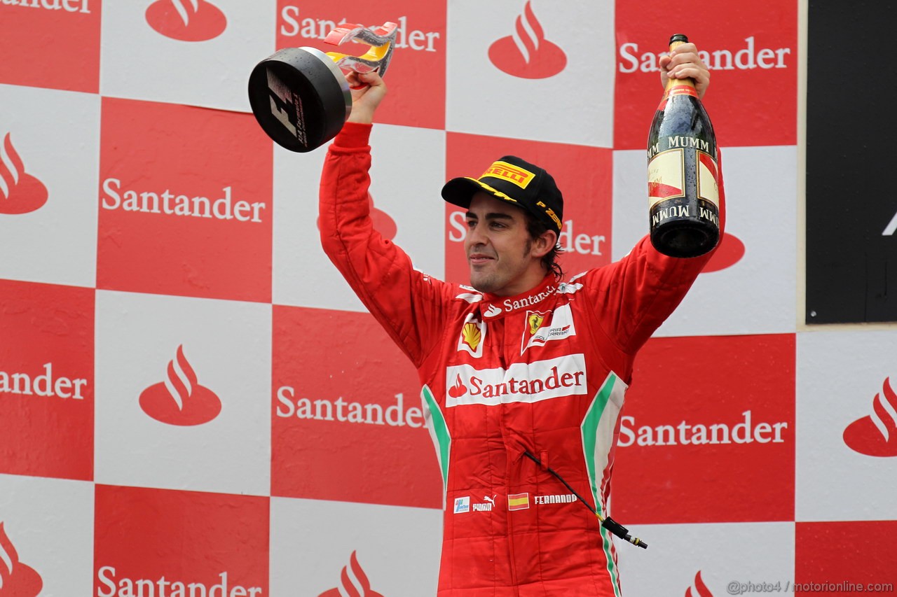 GP SPAGNA, 13.05.2012- Gara, secondo Fernando Alonso (ESP) Ferrari F2012 