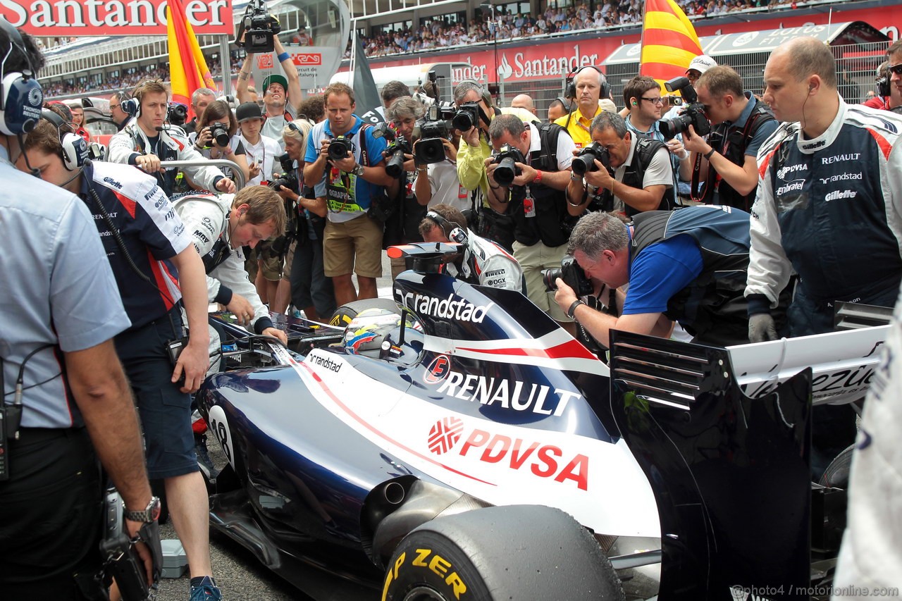 GP SPAGNA, 13.05.2012- Gara, Pastor Maldonado (VEN) Williams F1 Team FW34