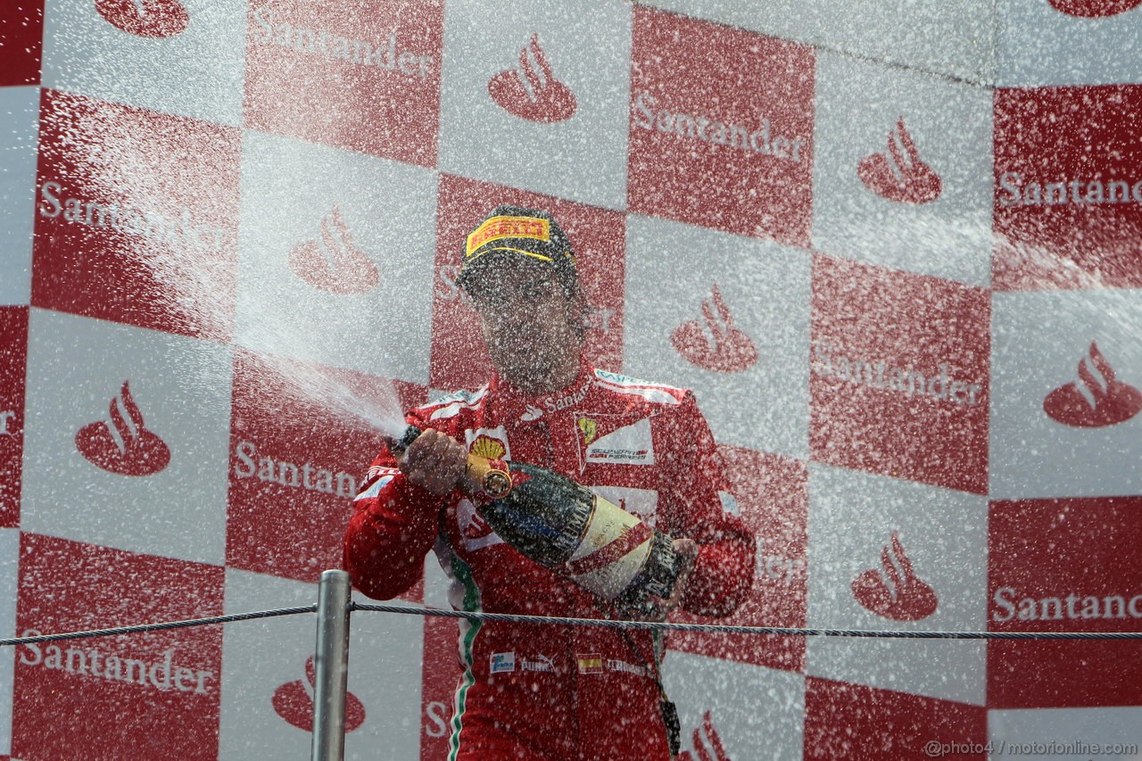 GP SPAGNA, 13.05.2012- Gara, secondo Fernando Alonso (ESP) Ferrari F2012