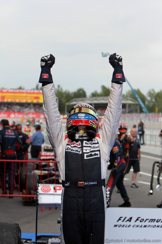 GP SPAGNA, 13.05.2012- Gara, Pastor Maldonado (VEN) Williams F1 Team FW34 vincitore