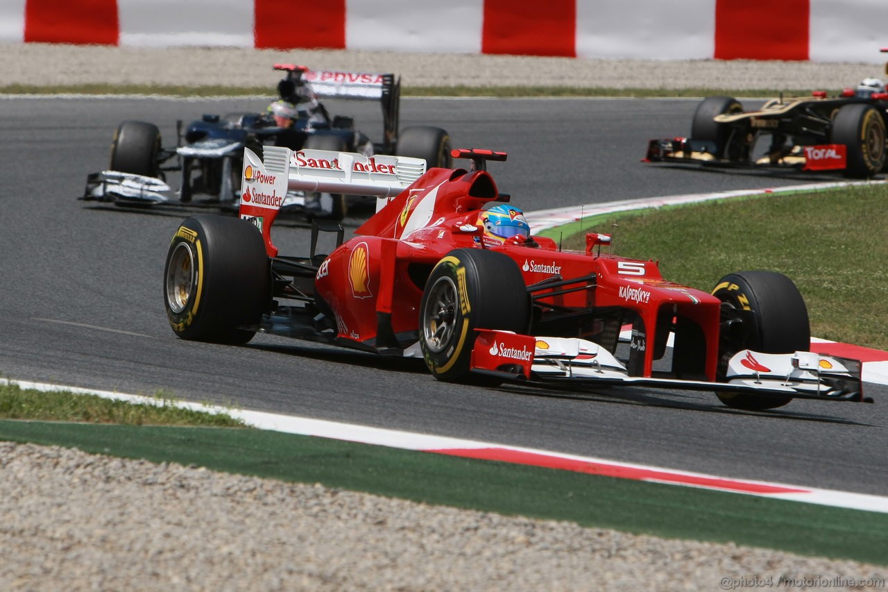 GP SPAGNA, 13.05.2012- Gara, Fernando Alonso (ESP) Ferrari F2012