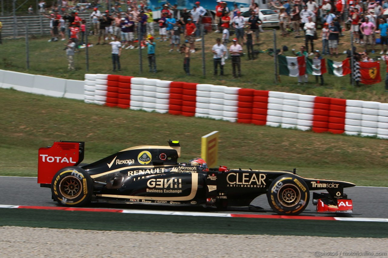 GP SPAGNA, 13.05.2012- Gara, Romain Grosjean (FRA) Lotus F1 Team E20