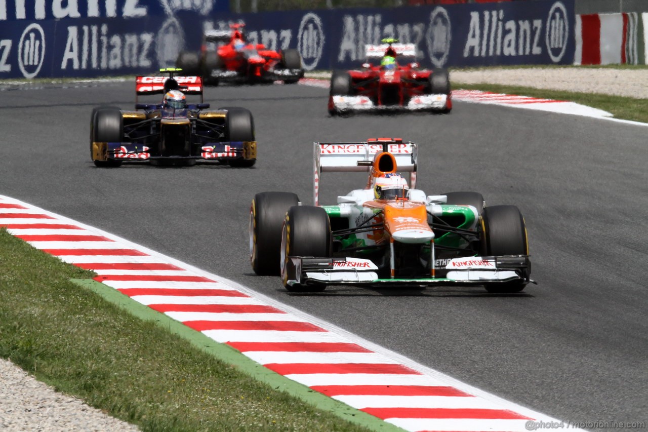 GP SPAGNA, 13.05.2012- Gara, Paul di Resta (GBR) Sahara Force India F1 Team VJM05 