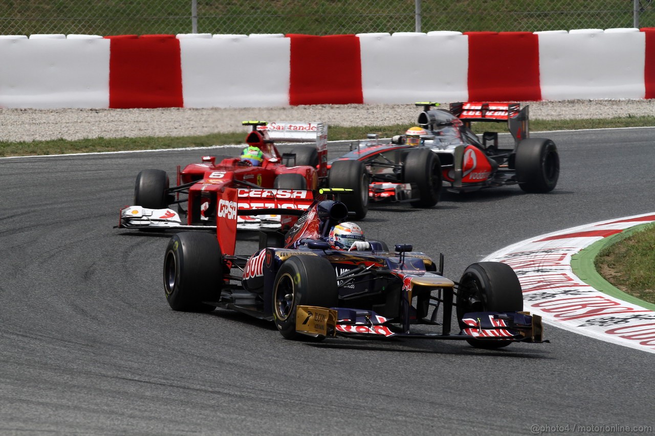 GP SPAGNA, 13.05.2012- Gara,Jean-Eric Vergne (FRA) Scuderia Toro Rosso STR7 