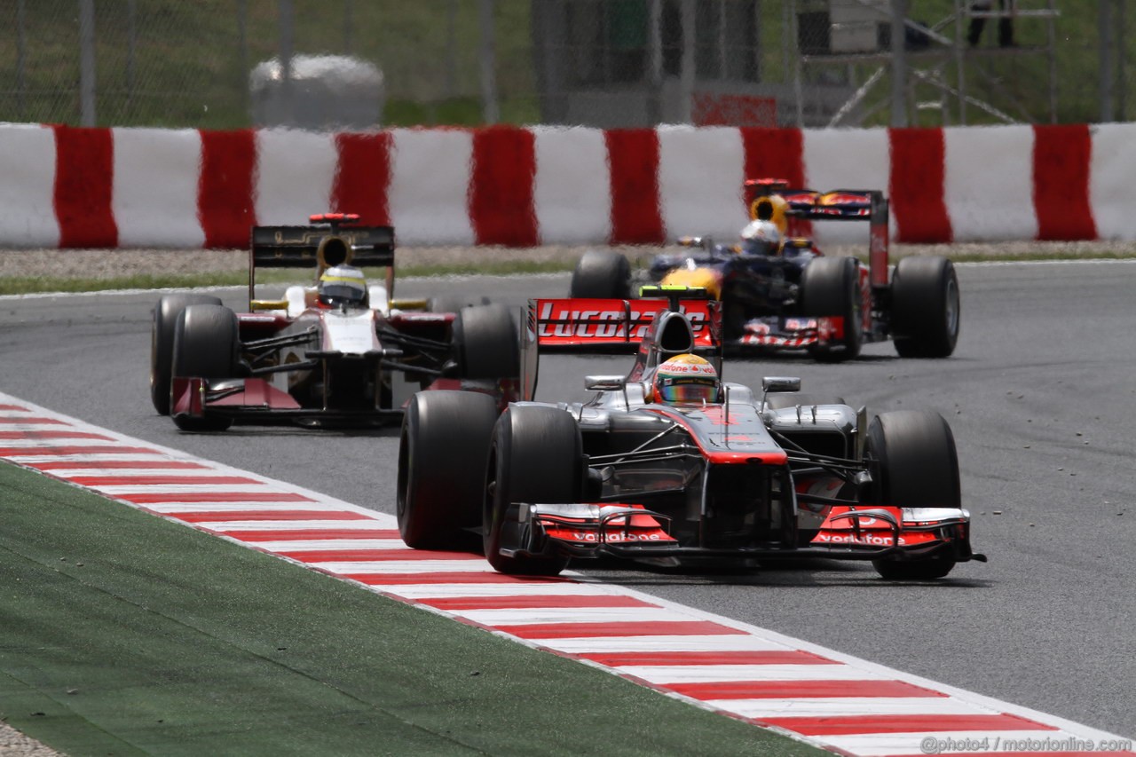 GP SPAGNA, 13.05.2012- Gara, Lewis Hamilton (GBR) McLaren Mercedes MP4-27 