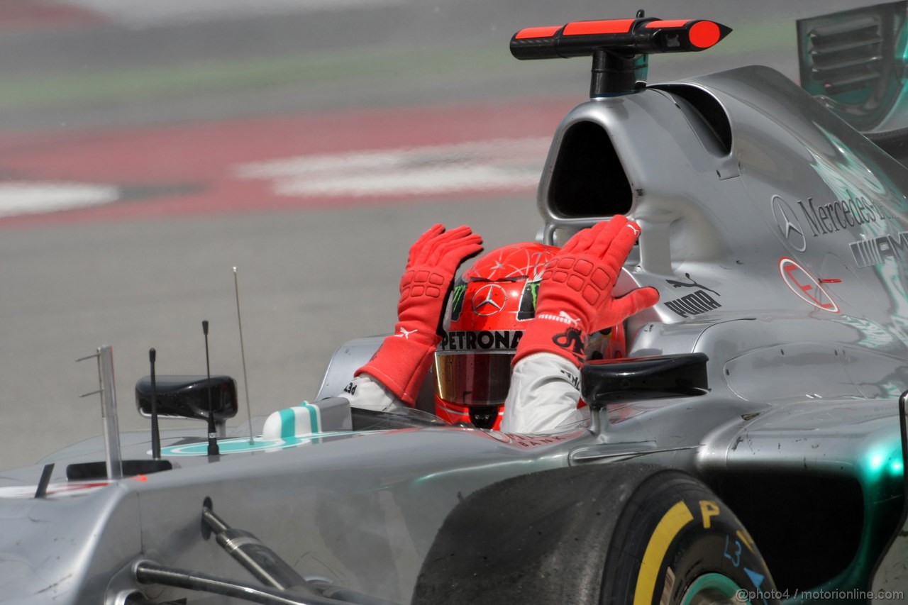 GP SPAGNA, 13.05.2012- Gara, Michael Schumacher (GER) Mercedes AMG F1 W03 retires from the race 