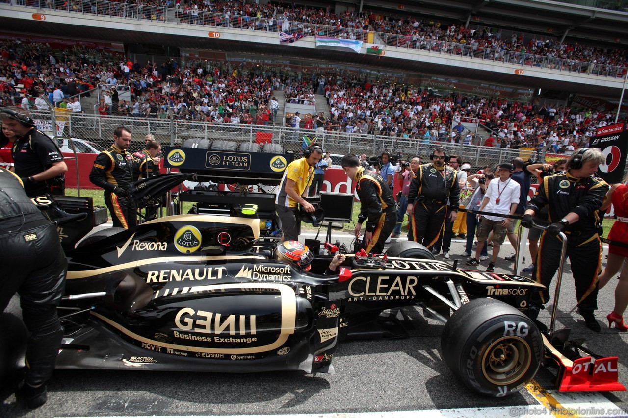GP SPAGNA, 13.05.2012- Gara, Romain Grosjean (FRA) Lotus F1 Team E20