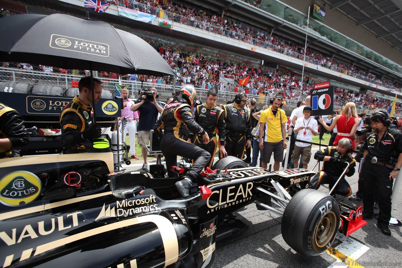 GP SPAGNA, 13.05.2012- Gara, Romain Grosjean (FRA) Lotus F1 Team E20 