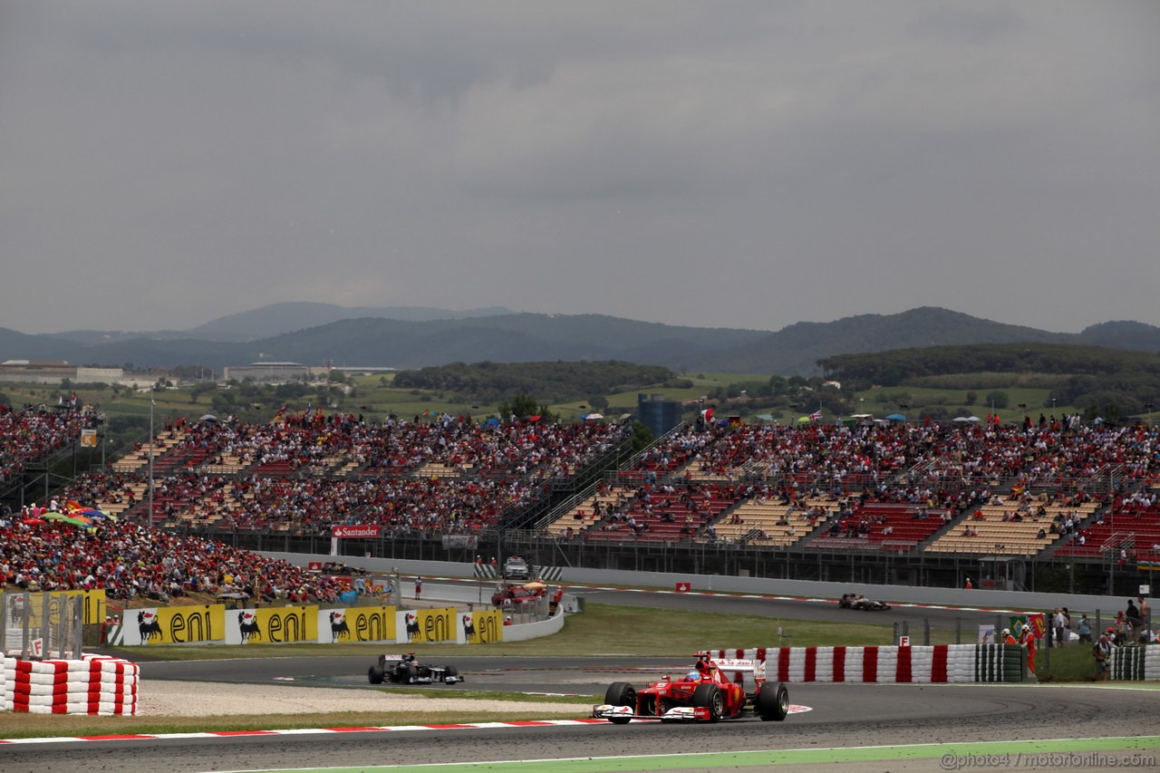 GP SPAGNA, 13.05.2012- Gara, Fernando Alonso (ESP) Ferrari F2012 