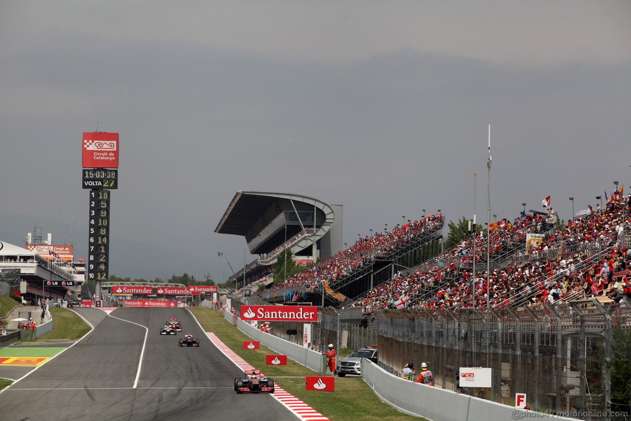 GP SPAGNA, 13.05.2012- Gara, Lewis Hamilton (GBR) McLaren Mercedes MP4-27 