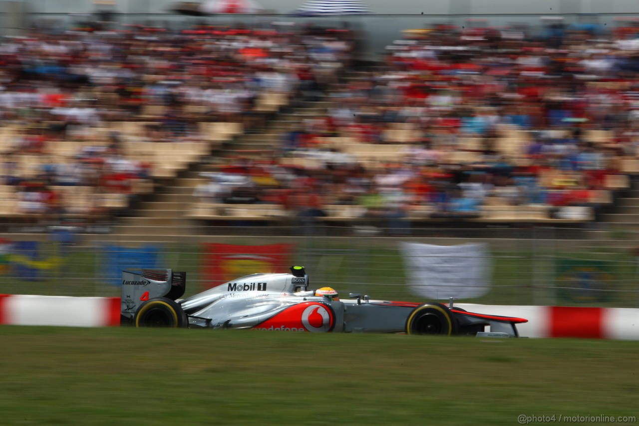 GP SPAGNA, 13.05.2012- Gara, Lewis Hamilton (GBR) McLaren Mercedes MP4-27 