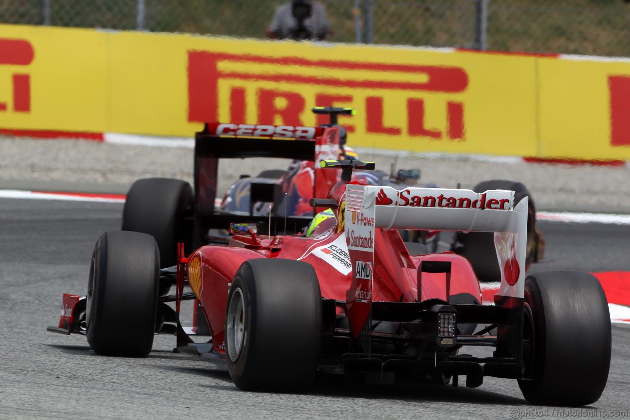 GP SPAGNA, 13.05.2012- Gara, Felipe Massa (BRA) Ferrari F2012 