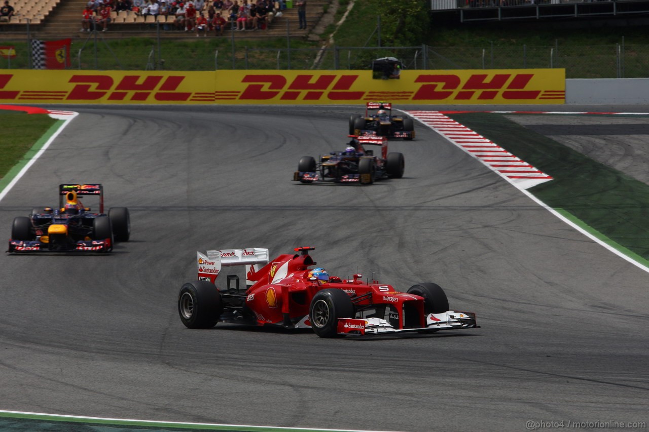 GP SPAGNA, 13.05.2012- Gara, Fernando Alonso (ESP) Ferrari F2012 