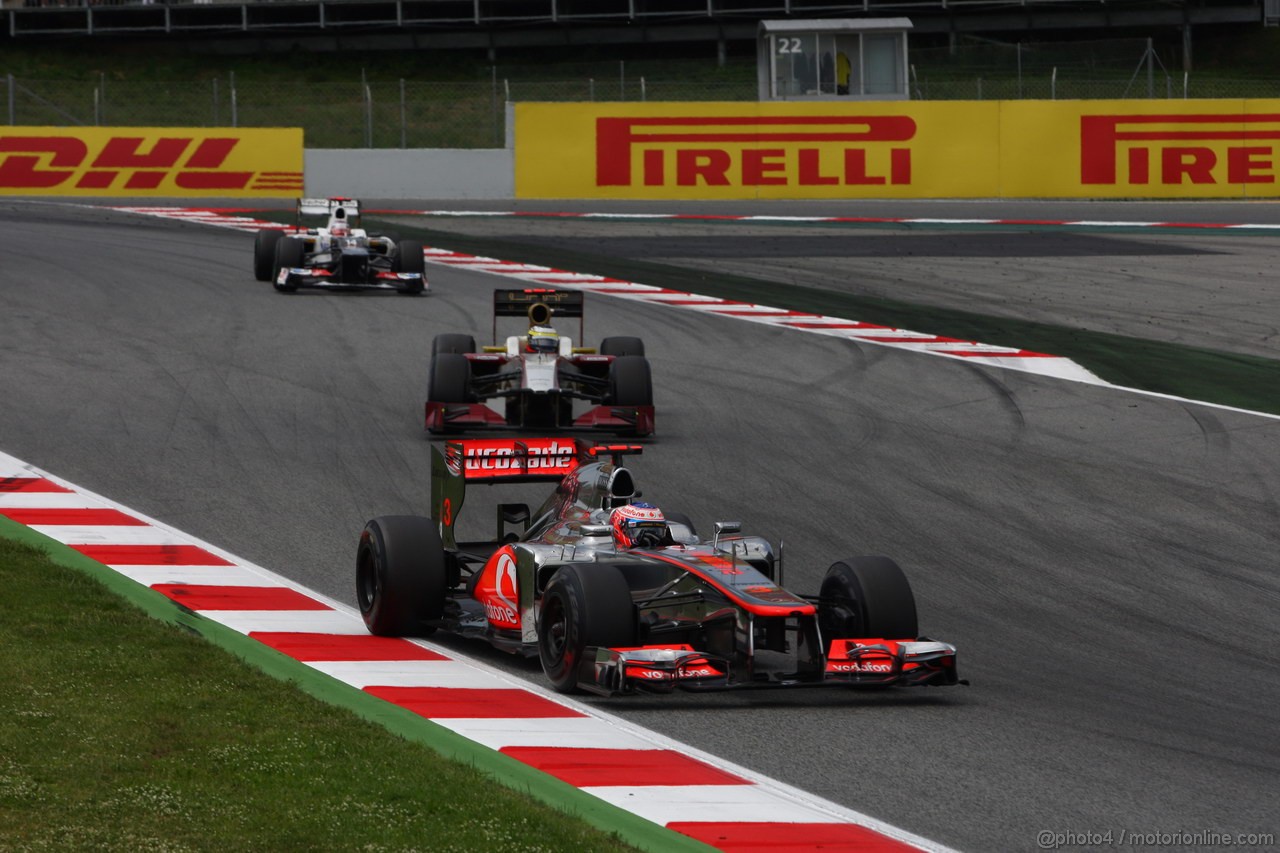 GP SPAGNA, 13.05.2012- Gara, Jenson Button (GBR) McLaren Mercedes MP4-27 