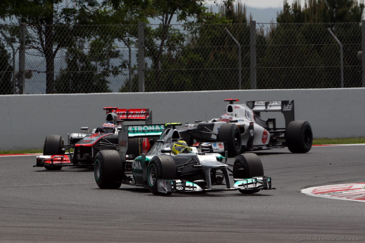 GP SPAGNA, 13.05.2012- Gara,Nico Rosberg (GER) Mercedes AMG F1 W03 