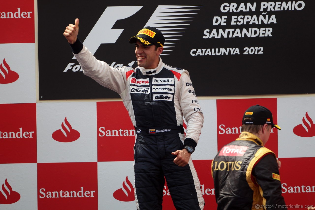 GP SPAGNA, 13.05.2012- Gara, Pastor Maldonado (VEN) Williams F1 Team FW34 vincitore 