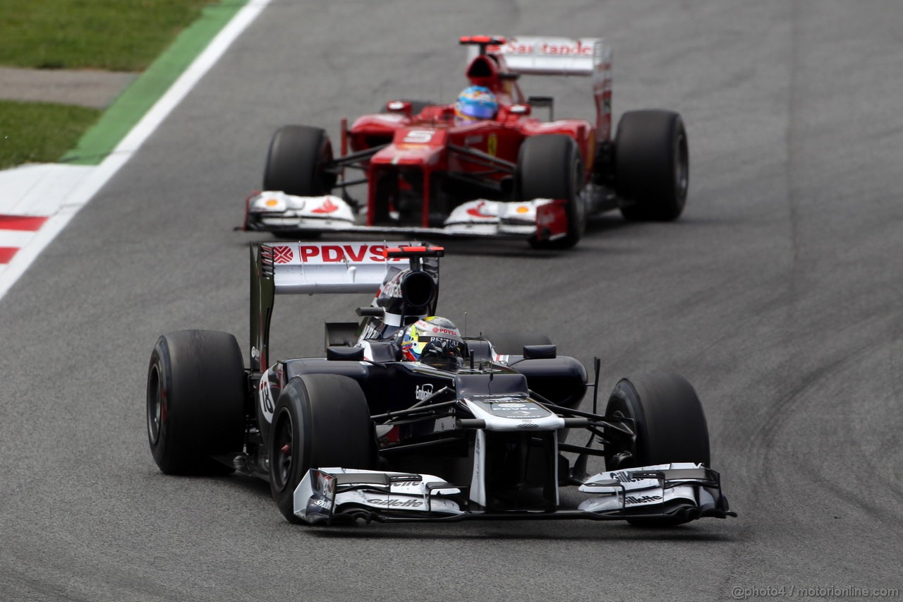 GP SPAGNA, 13.05.2012- Gara, Pastor Maldonado (VEN) Williams F1 Team FW34 e Fernando Alonso (ESP) Ferrari F2012 