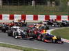 GP SPAGNA, 13.05.2012- Gara, Kamui Kobayashi (JAP) Sauber F1 Team C31 e Sebastian Vettel (GER) Red Bull Racing RB8 