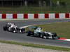 GP SPAGNA, 13.05.2012- Gara, Kamui Kobayashi (JAP) Sauber F1 Team C31 e Nico Rosberg (GER) Mercedes AMG F1 W03 