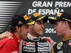SPAIN GP, 13.05.2012- Race, Pastor Maldonado (VEN) Williams F1 Team FW34 winner, second Fernando Alonso (ESP) Ferrari F2012 and third Kimi Raikkonen (FIN) Lotus F1 Team E20