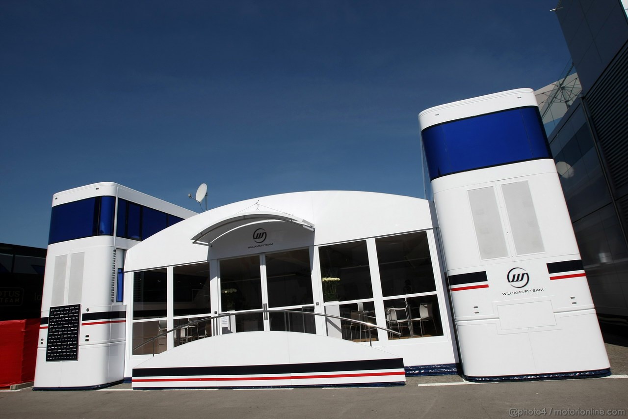 GP SPAGNA, 10.05.2012- Williams F1 Team Hospitality 