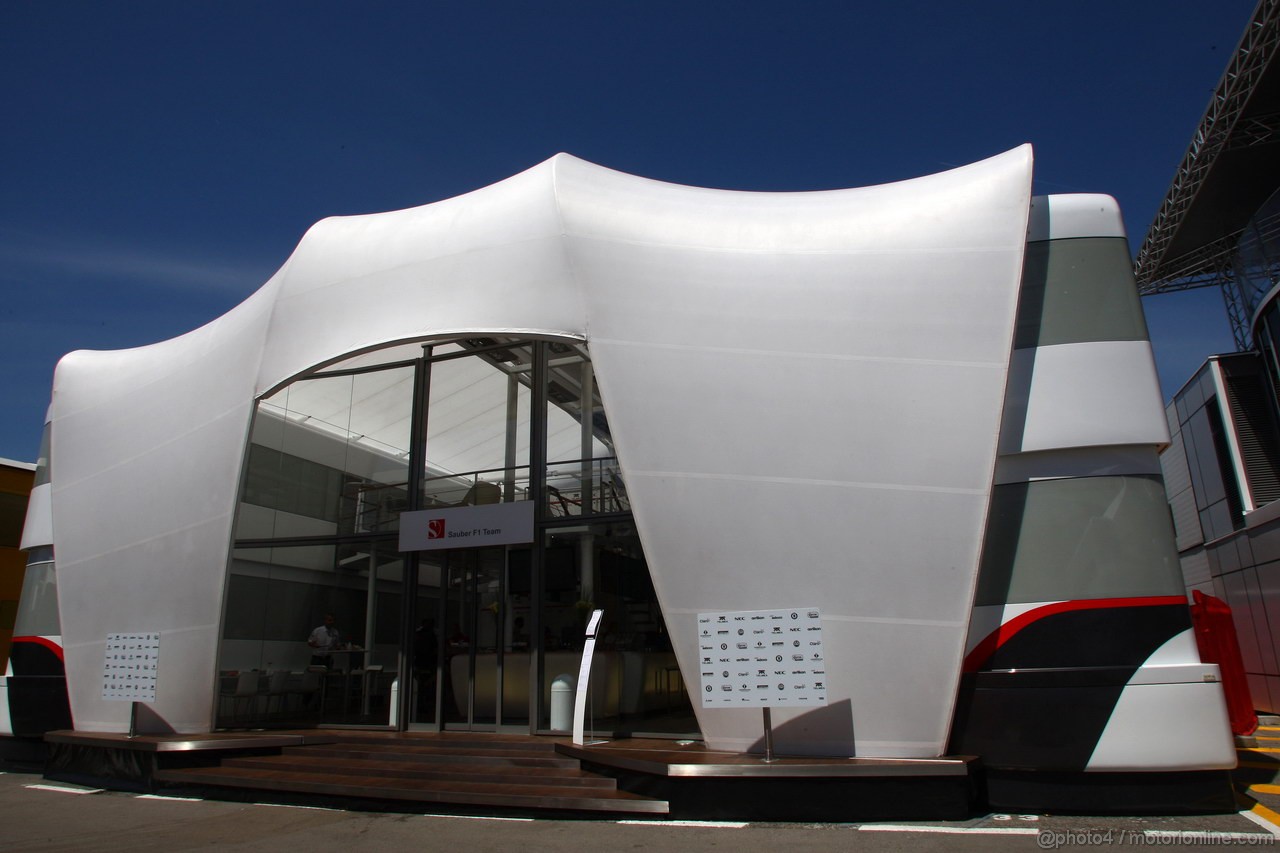 GP SPAGNA, 10.05.2012- Sauber Hospitality