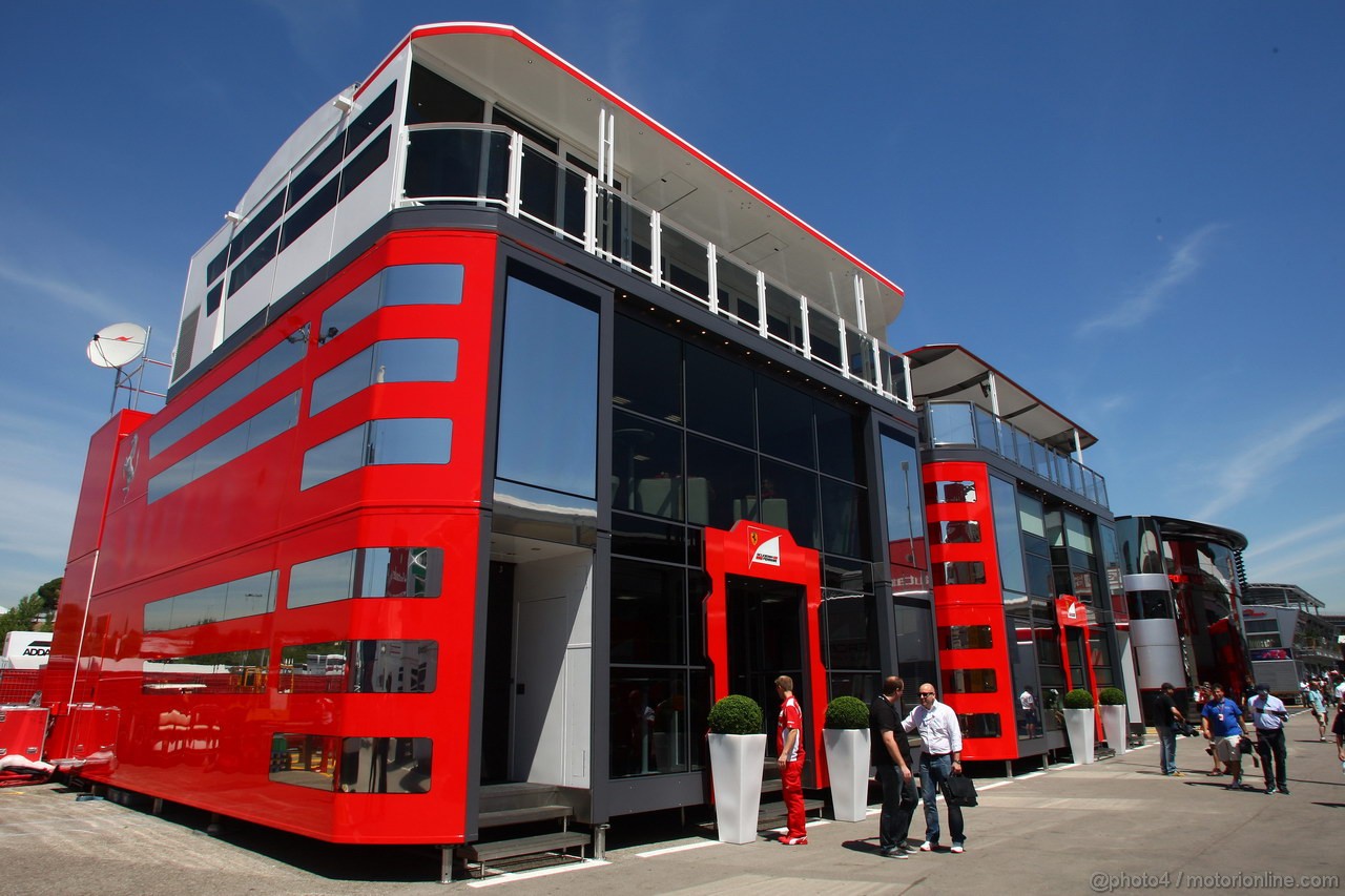 GP SPAGNA, 10.05.2012- Ferrari  motorhome