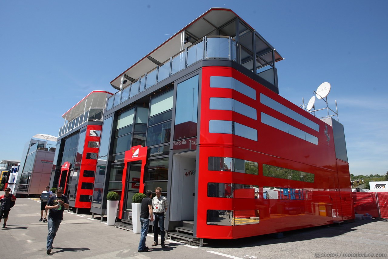 GP SPAGNA, 10.05.2012- Ferrari  motorhome