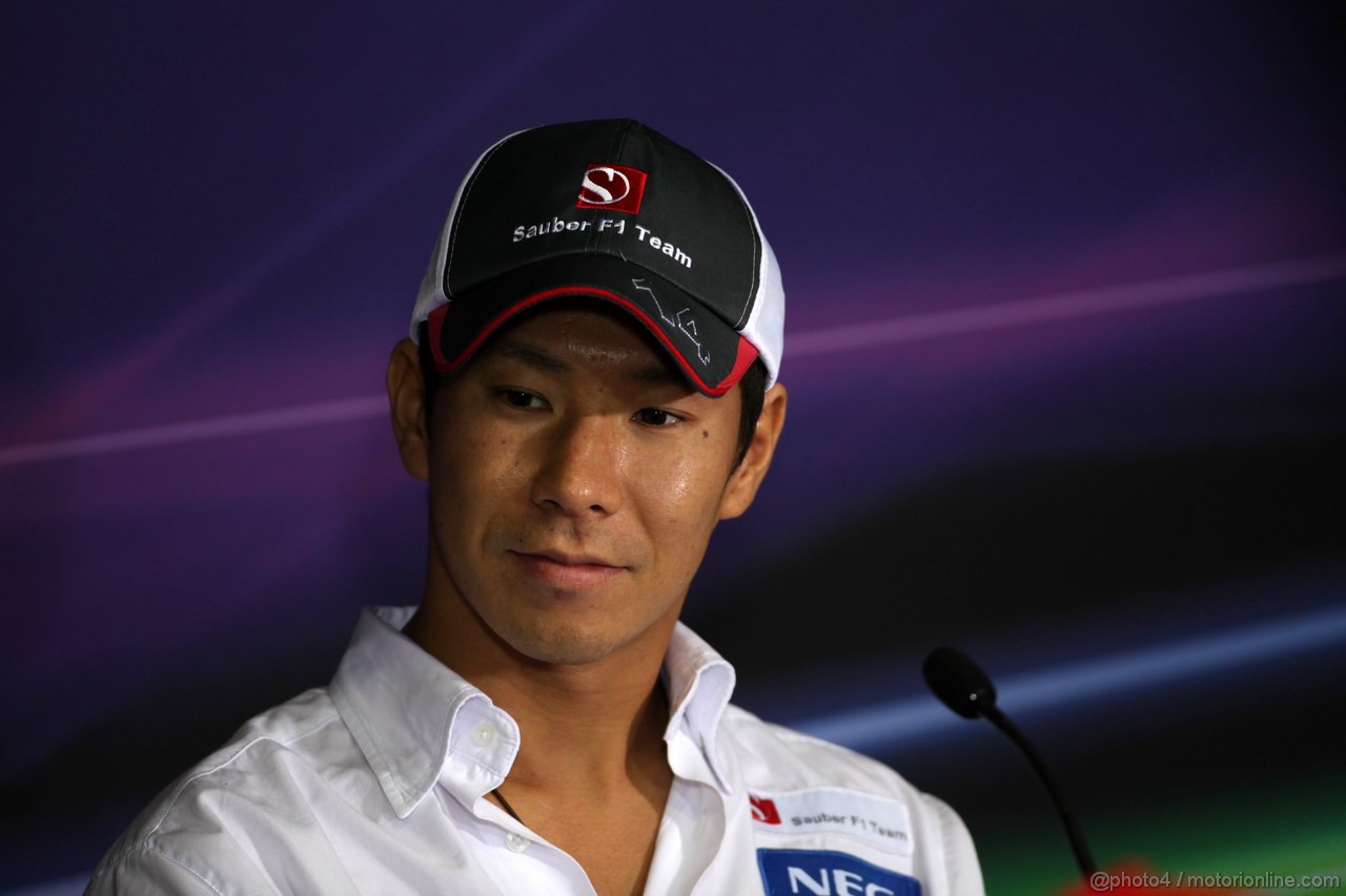 GP SPAGNA, 10.05.2012- Conferenza Stampa, Kamui Kobayashi (JAP) Sauber F1 Team C31 