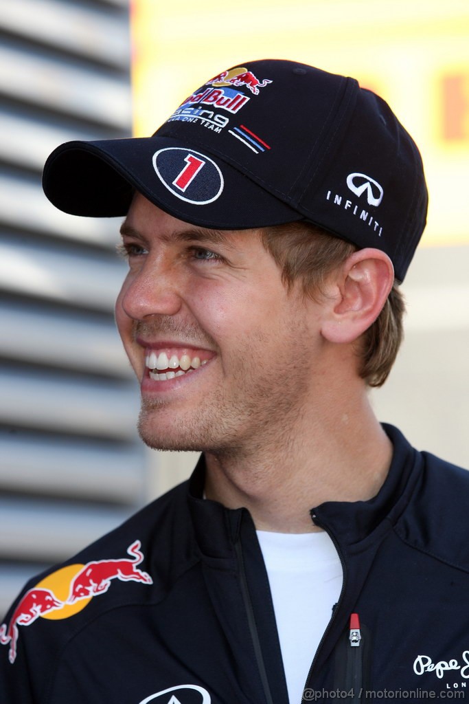 GP SPAGNA, 10.05.2012- Sebastian Vettel (GER) Red Bull Racing RB8