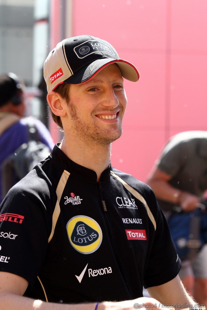 GP SPAGNA, 10.05.2012- Romain Grosjean (FRA) Lotus F1 Team E20 