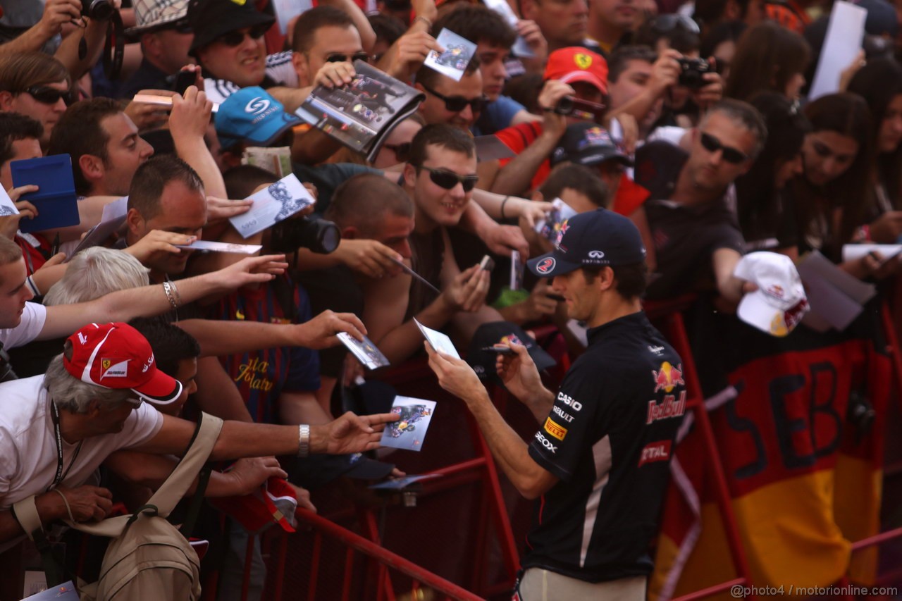 GP SPAGNA, 10.05.2012- Mark Webber (AUS) Red Bull Racing RB8 