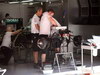 GP SPAGNA, 10.05.2012- Mechanics work on the car of Michael Schumacher (GER) Mercedes AMG F1 W03 