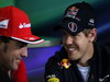 GP SPAGNA, 10.05.2012- Conferenza Stampa, Sebastian Vettel (GER) Red Bull Racing RB8 e Fernando Alonso (ESP) Ferrari F2012 