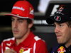 GP SPAGNA, 10.05.2012- Conferenza Stampa, Fernando Alonso (ESP) Ferrari F2012 e Sebastian Vettel (GER) Red Bull Racing RB8 