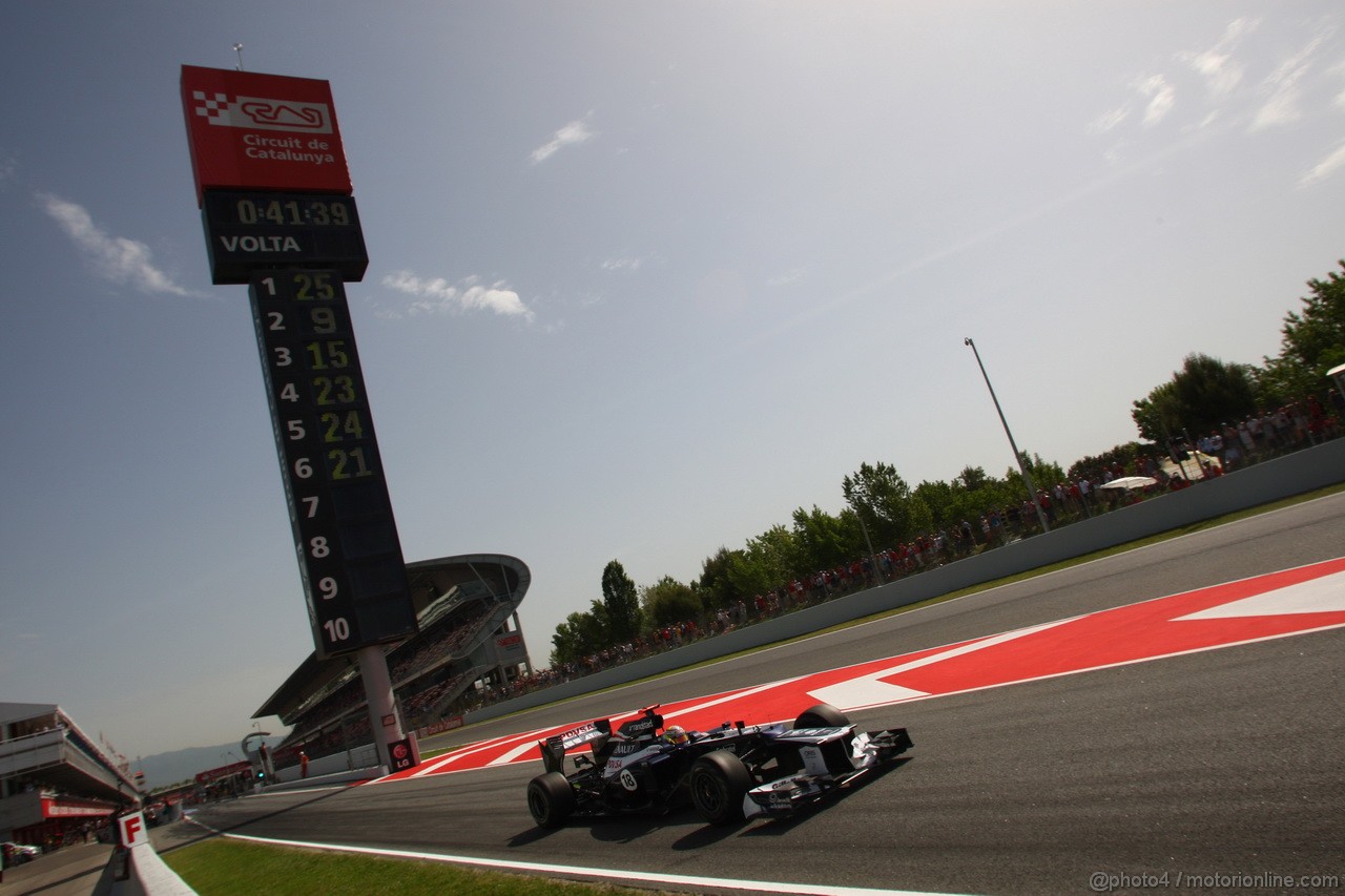 GP SPAGNA, 12.05.2012- Prove Libere 3, Pastor Maldonado (VEN) Williams F1 Team FW34 