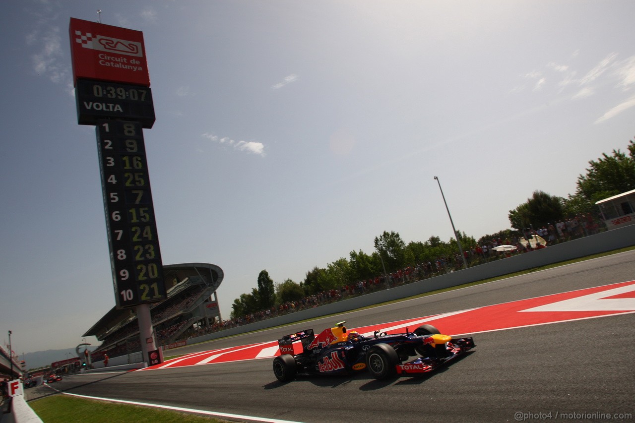 GP SPAGNA, 12.05.2012- Prove Libere 3, Mark Webber (AUS) Red Bull Racing RB8 