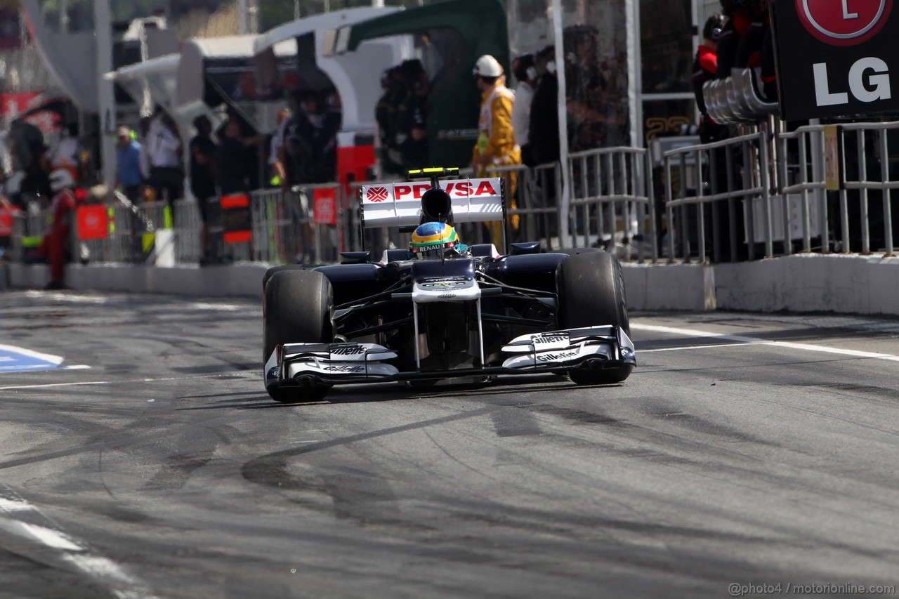 GP SPAGNA, 12.05.2012- Prove Libere 3, Bruno Senna (BRA) Williams F1 Team FW34