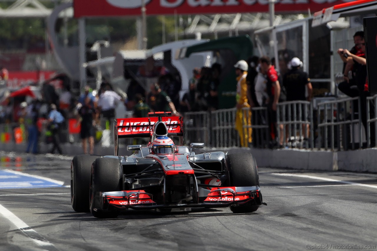 GP SPAGNA, 12.05.2012- Prove Libere 3, Jenson Button (GBR) McLaren Mercedes MP4-27