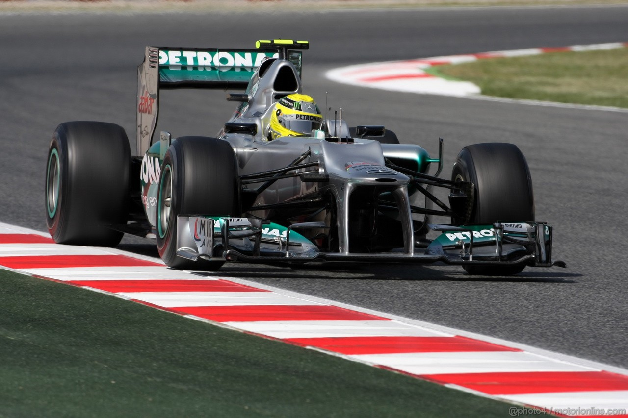 GP SPAGNA, 12.05.2012- Prove Libere 3,Nico Rosberg (GER) Mercedes AMG F1 W03 