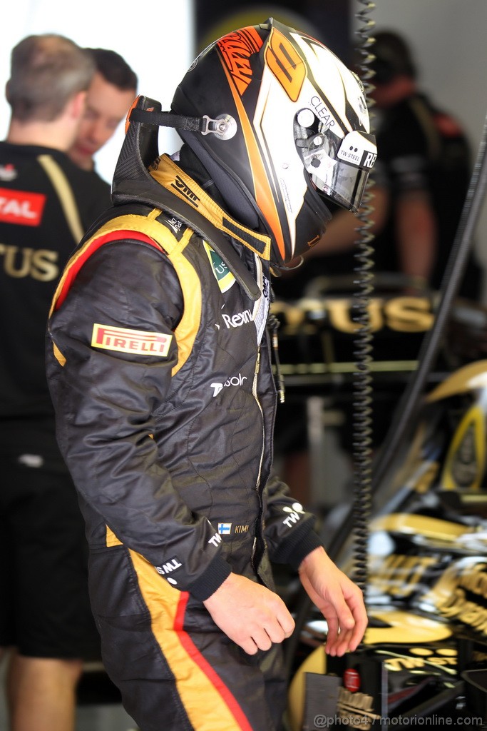 GP SPAGNA, 12.05.2012- Prove Libere 3, Kimi Raikkonen (FIN) Lotus F1 Team E20