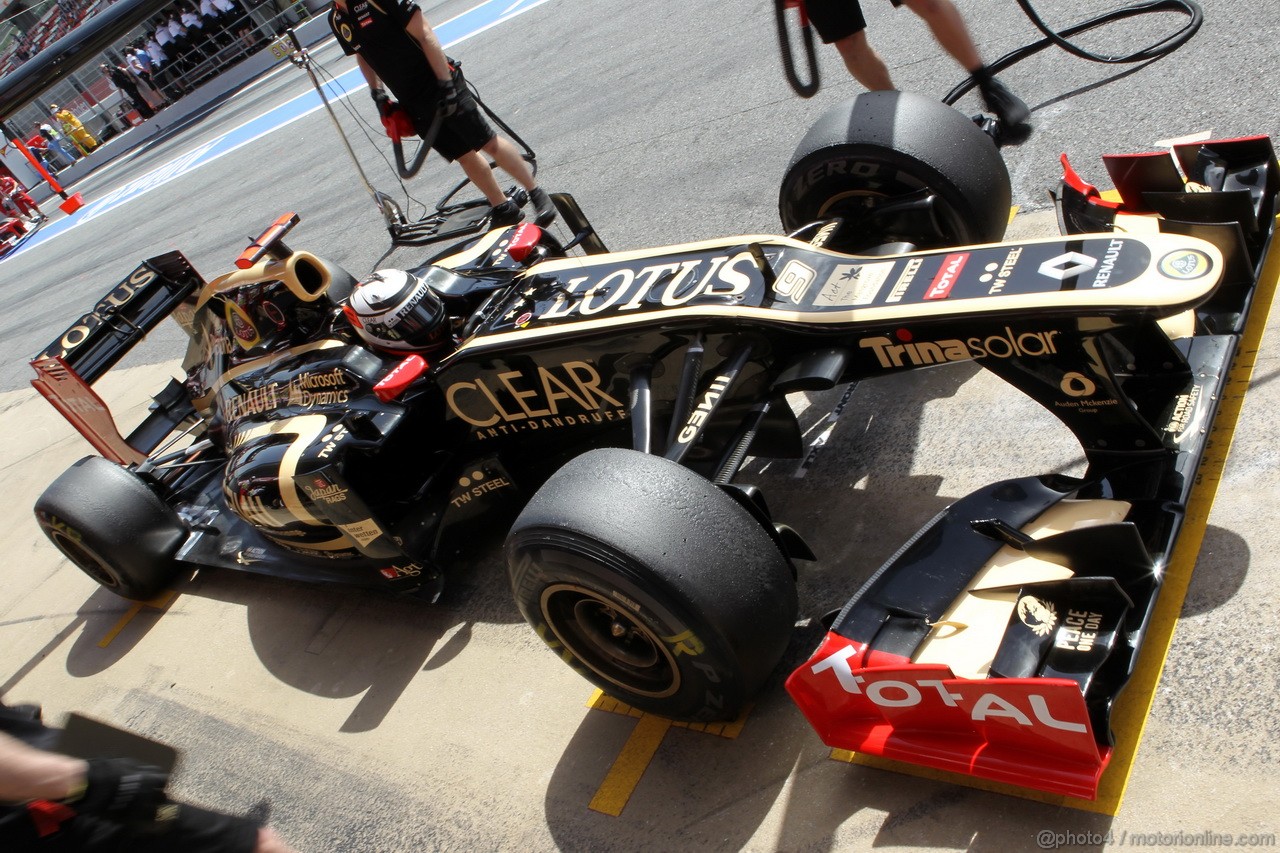 GP SPAGNA, 12.05.2012- Prove Libere 3, Kimi Raikkonen (FIN) Lotus F1 Team E20