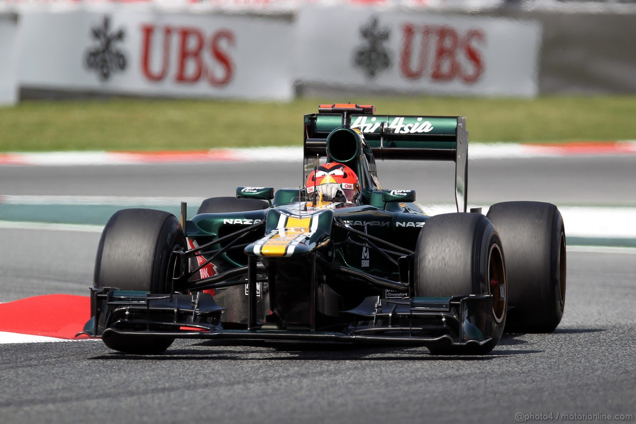 GP SPAGNA, 12.05.2012- Prove Libere 3, Heikki Kovalainen (FIN) Caterham F1 Team CT01 