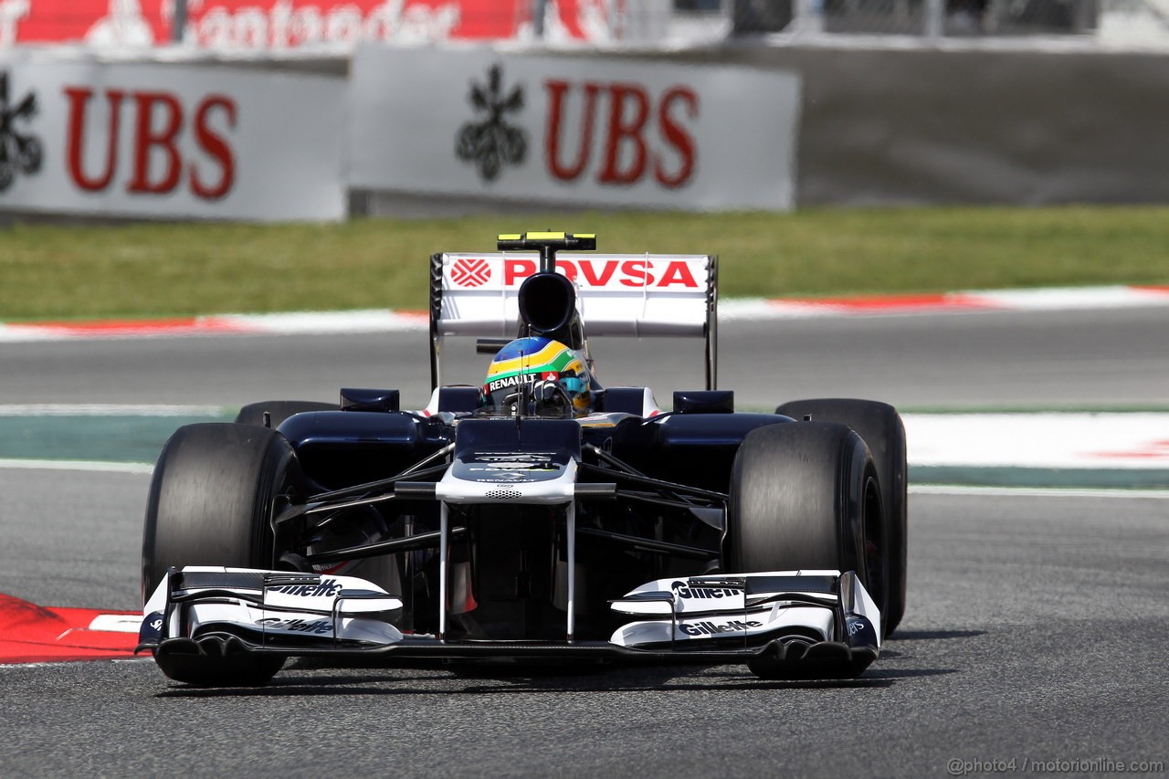 GP SPAGNA, 12.05.2012- Prove Libere 3, Bruno Senna (BRA) Williams F1 Team FW34 