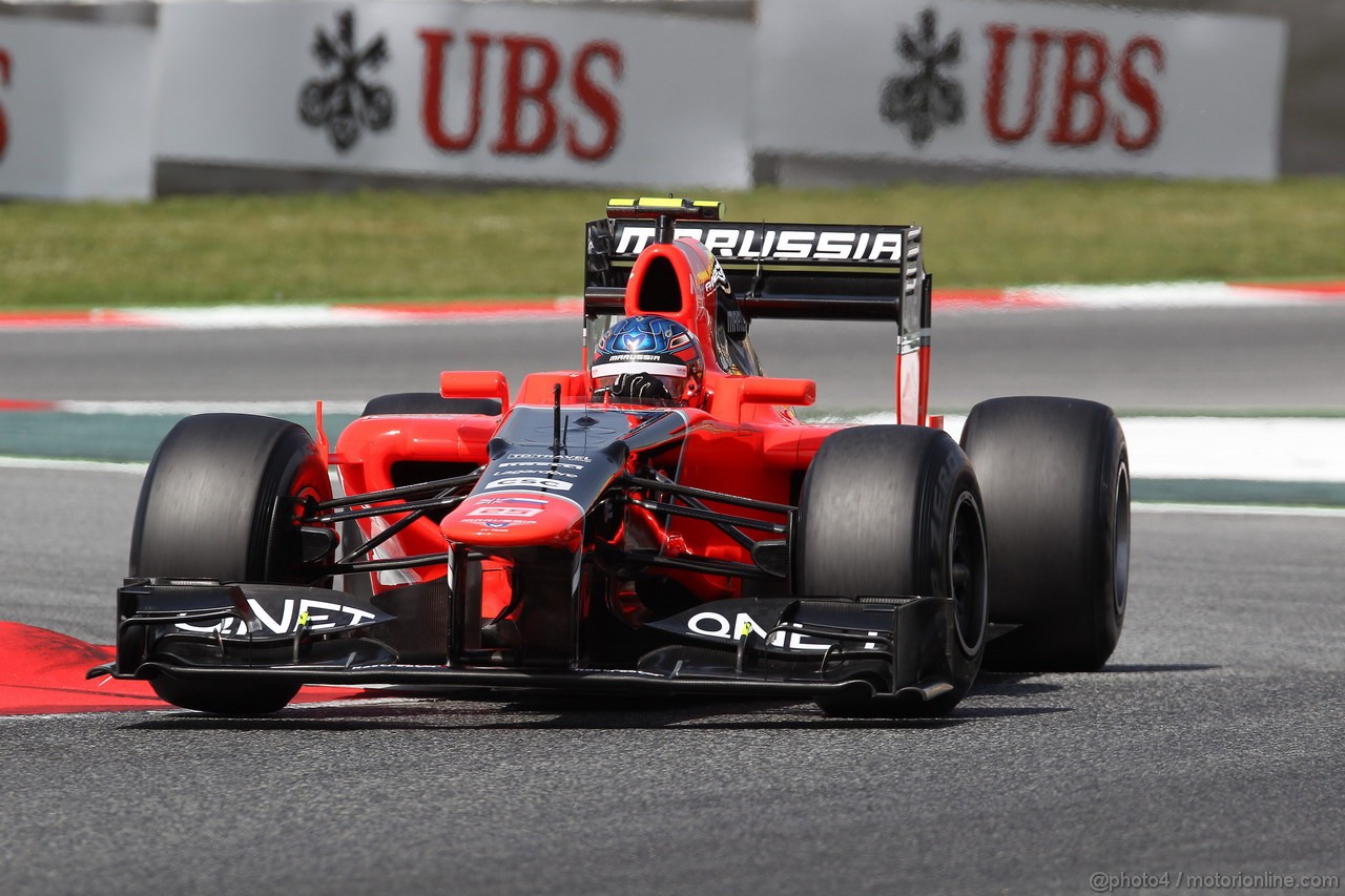 GP SPAGNA, 12.05.2012- Prove Libere 3, Charles Pic (FRA) Marussia F1 Team MR01 